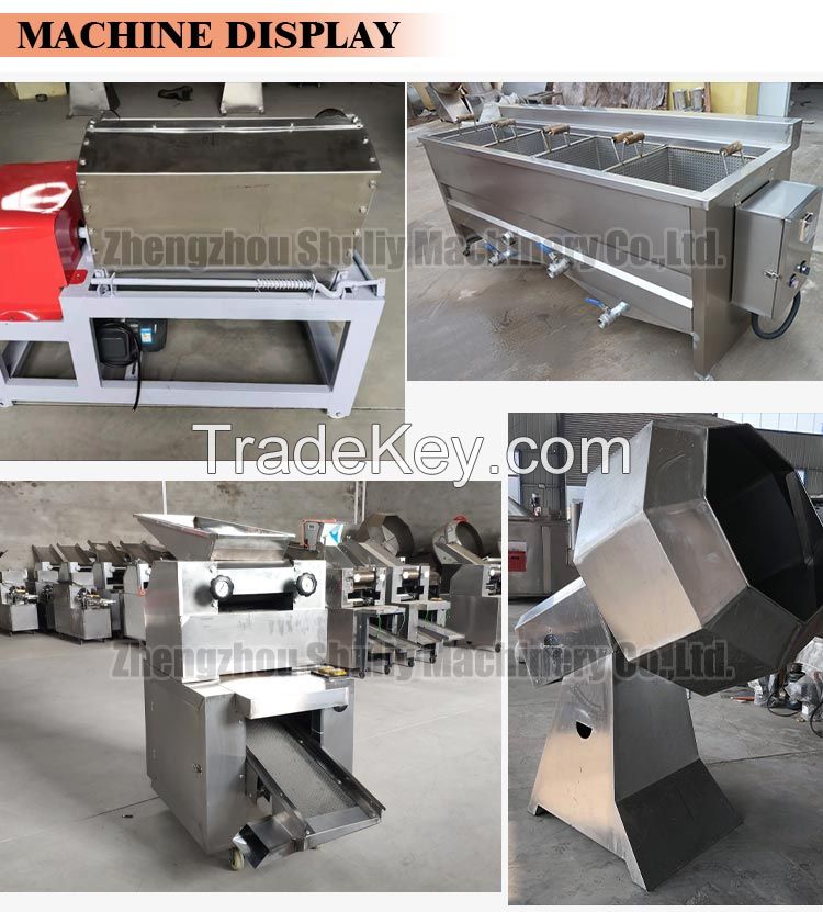 automatic Dough Crispy Snack Cube Making Fried Crunchy Chin Chin Cutter Chinchin Cutting Machine