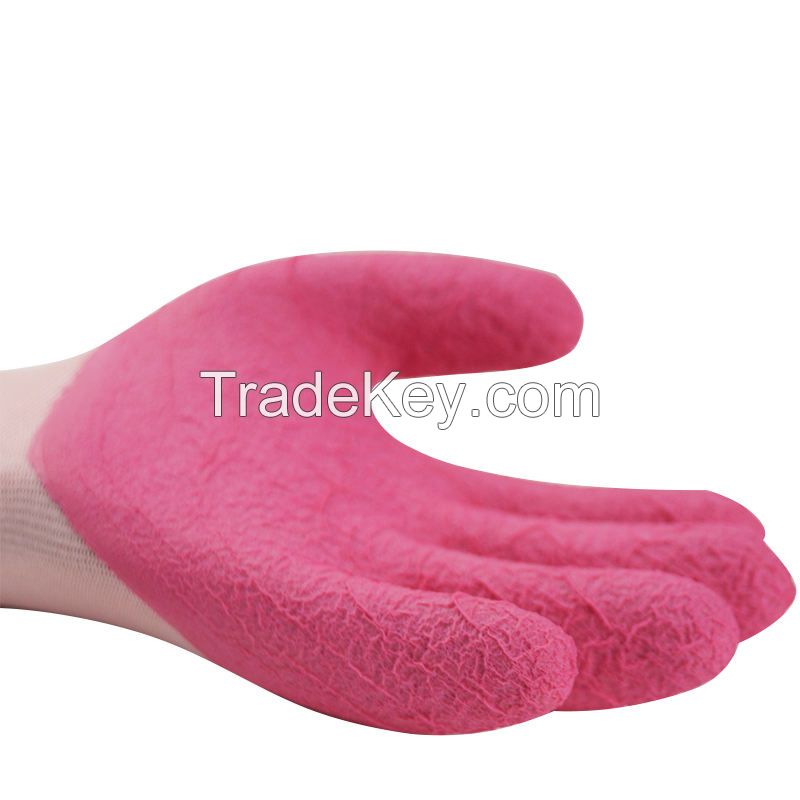 Protective Hand Nitrile Coated Safety No Slip Works Industrial Latex Anti Static Fabric Work Foam Gloves