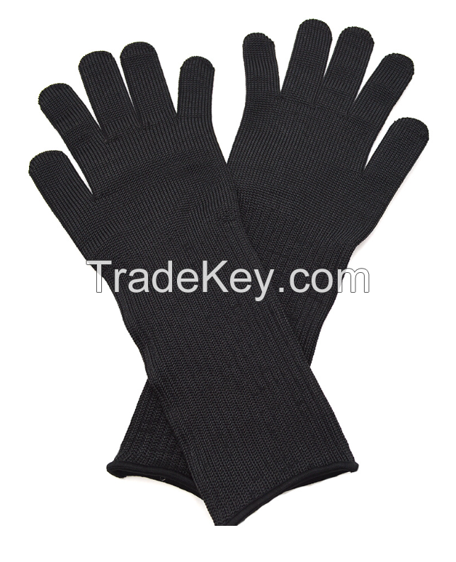 Protective and Self-Defence Level 5 Anti-cutting Steel Wire Gloves, Lengthening Protective Arm