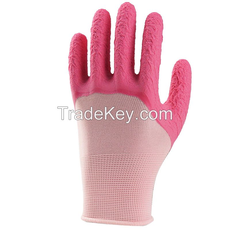 Protective Hand Nitrile Coated Safety No Slip Works Industrial Latex Anti Static Fabric Work Foam Gloves