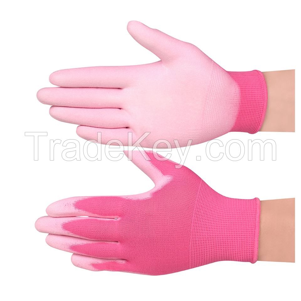 Protective Hand Nitrile Coated Safety No Slip Works Industrial Latex Anti Static Fabric Work Foam Gloves