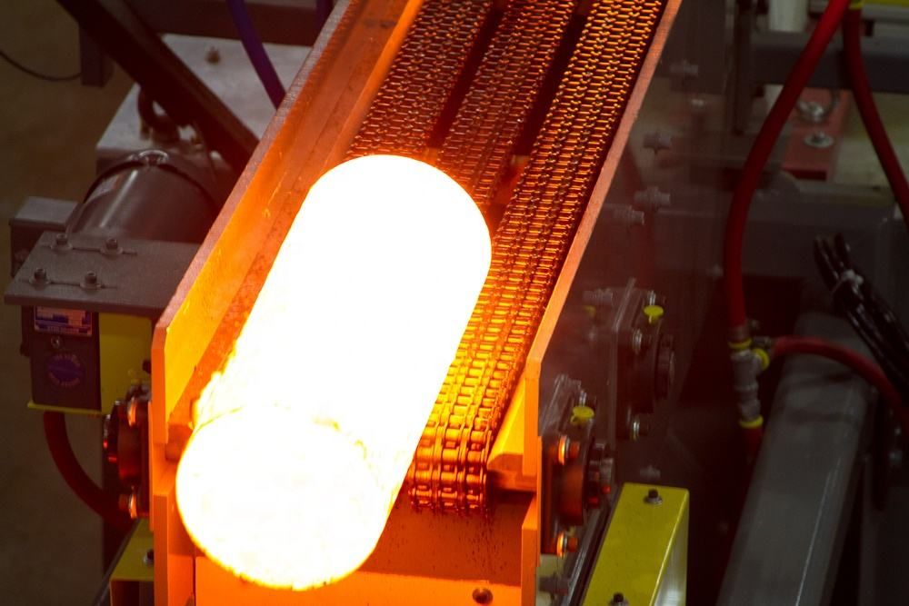 Steel rod bar heating induction forging heater