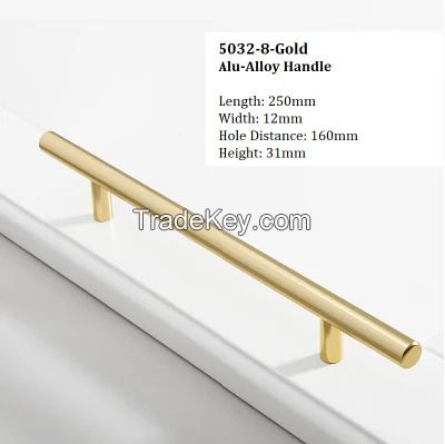 160mm Hole Distance Aluminum Alloy Furniture Handle