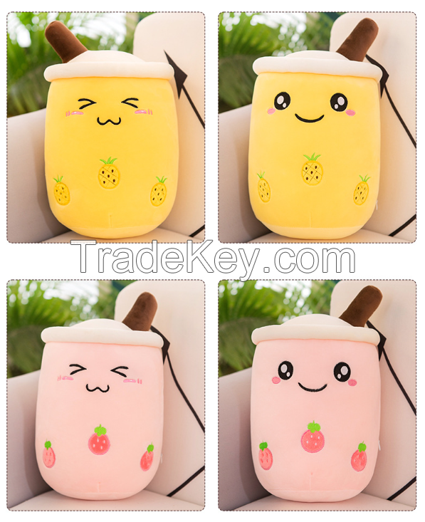 Cute Stuffed Boba Plush Bubble Milk Tea Cup Pillow