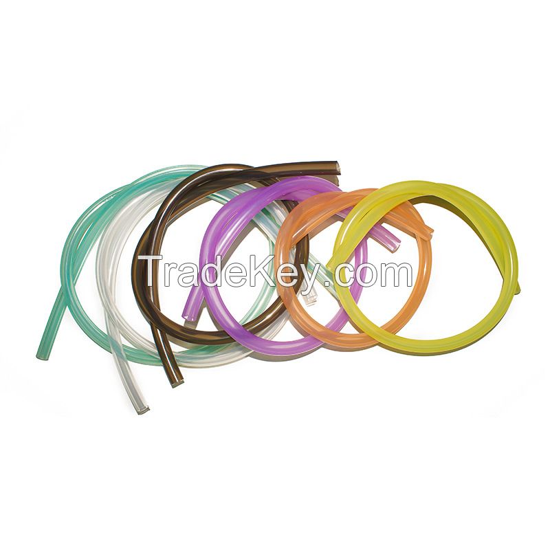 MU Shisha Color Transparent Silicone Straw Food Grade Hose Can Be Done