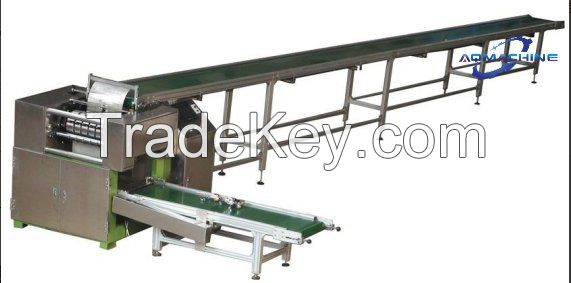 Nonwoven mulch folding machine