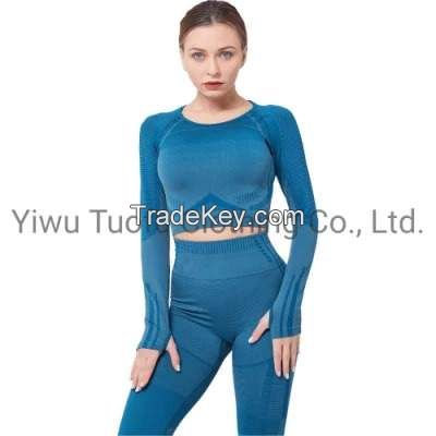 2 Piece Sets Fit Women Sportswear Activewear Gym Fitness Spandex Polyester Wears