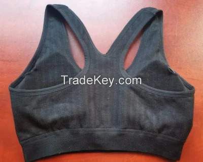 Gym Fitness Top Post Closure Thicken Built in Sports Wear Cross Back Plus Ladies Bra