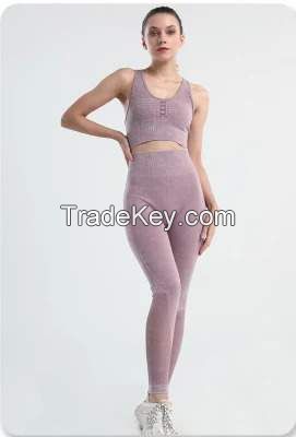 Custom Logo Women Active Wear Yoga Apparel Breathable Soft Gym Fitness Sets