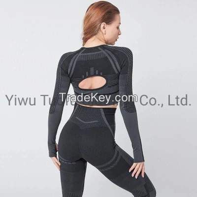 2 Piece Sets Fit Women Sportswear Activewear Gym Fitness Spandex Polyester Wears