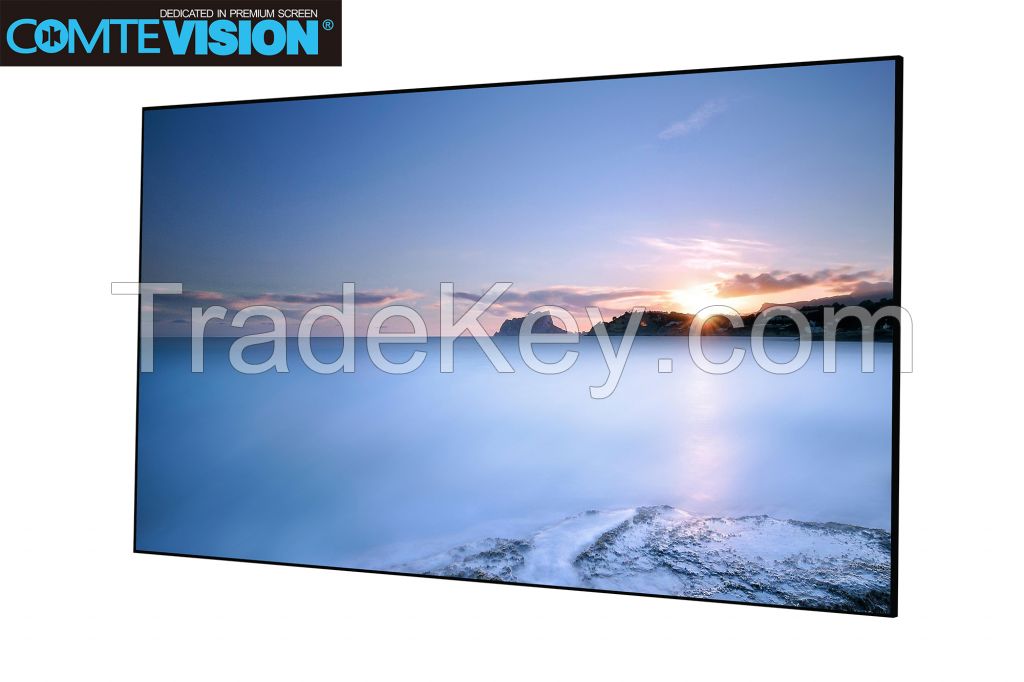 Top Quality Zero Edge Fixed Frame Projection Screen