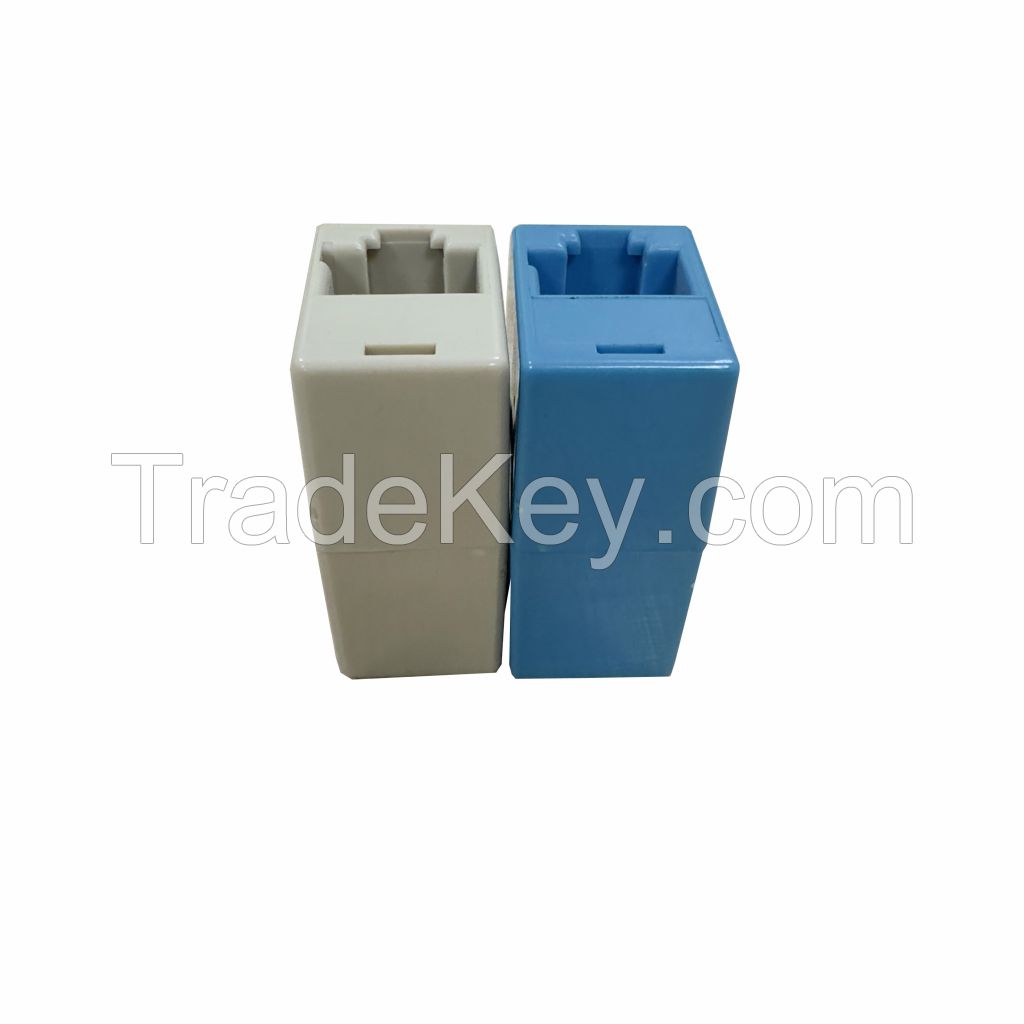 074 Network RJ45 x 2 Double Female Adaptor 35mm Dual Connector Can Connect 2 Cables together double row