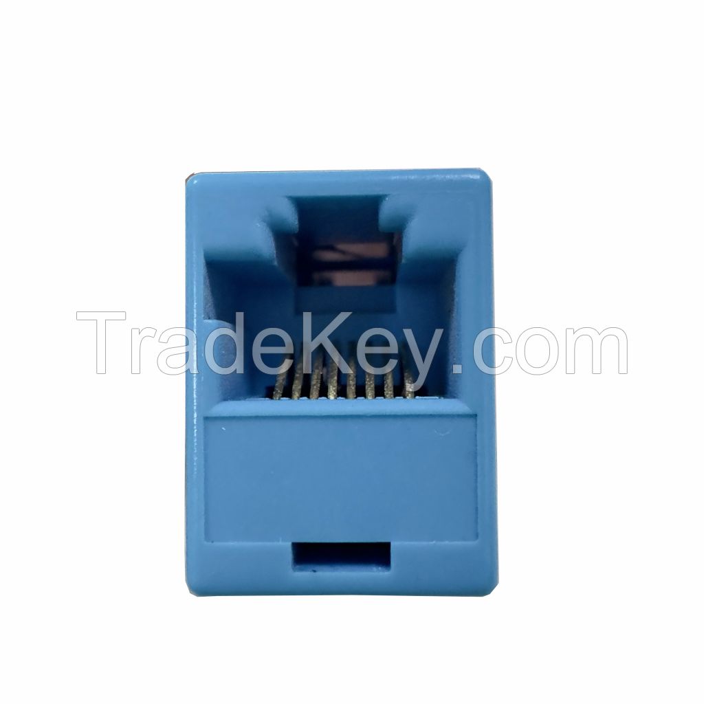 074 Network RJ45 x 2 Double Female Adaptor 35mm Dual Connector Can Connect 2 Cables together double row