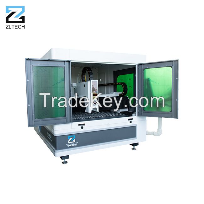 Enclosed Mini Cnc Laser Cutting Machine 1kw 4kw 6kw Aluminum Laser Cut 1390 Fiber Laser Cutter