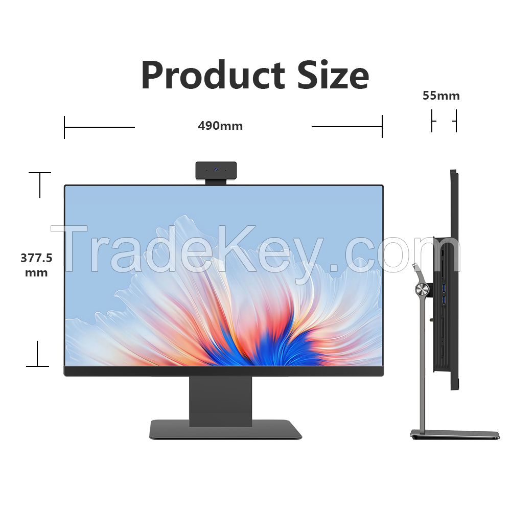 all in one pc 23.8 inch touch screen Core i3 i5 i7 desktop AIO computer 16G 512G all-in-one computers