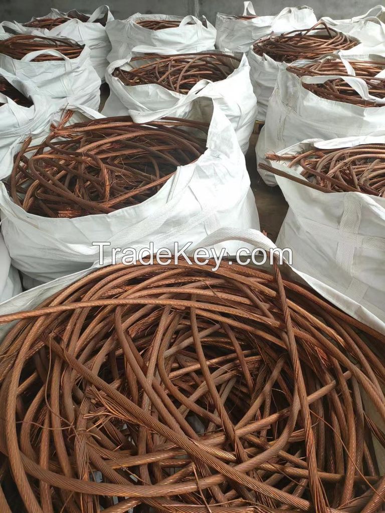 Copper Scrap Red Copper Wire Scarp Min 99.99% Yellow Color Copper Wire for Large Stock