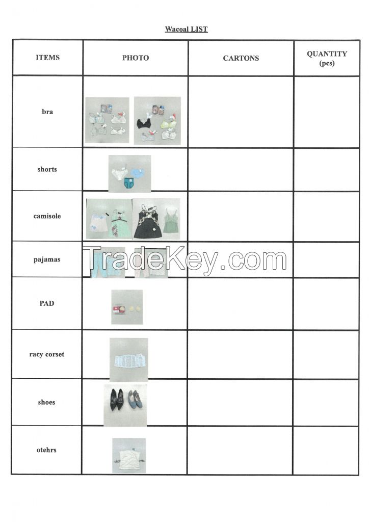 JAPANESE BRAND WOMENS UNDERWEAR