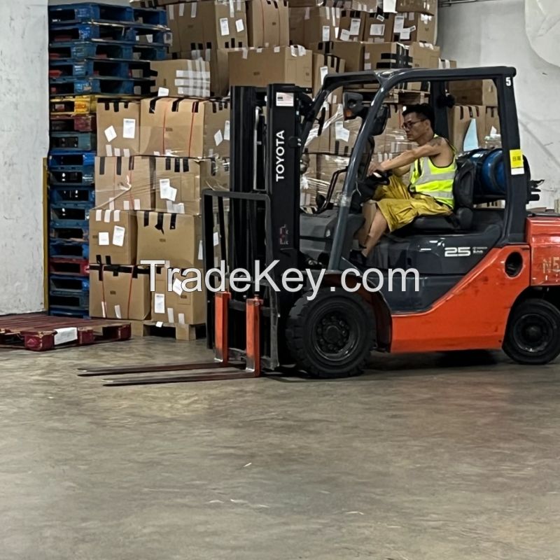 Forklift loading and unloading