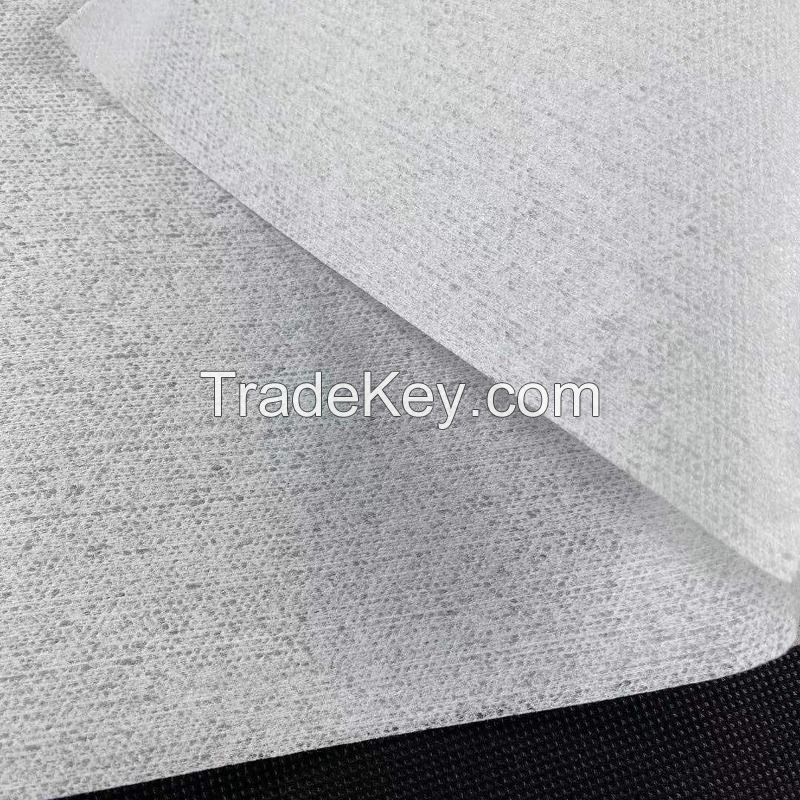 Spunlace Nonwoven for Wet Wipes Plain Viscose Polyesters White