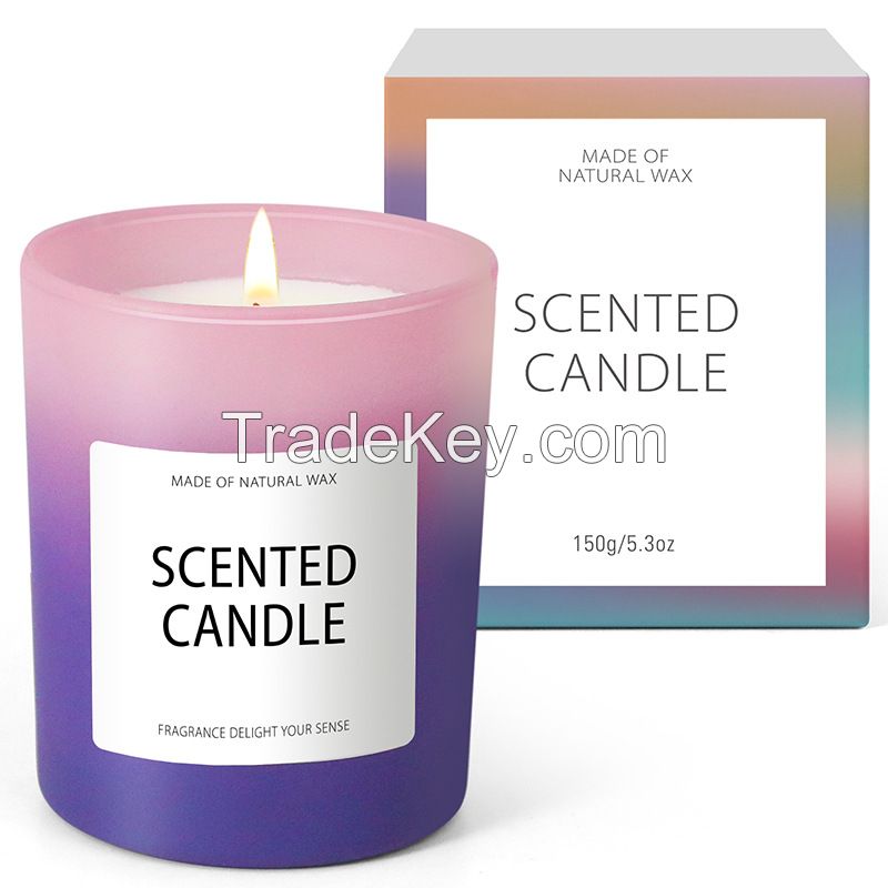 Smoke-free Romantic Scented Candle 150g Gradient Cup candle Scent