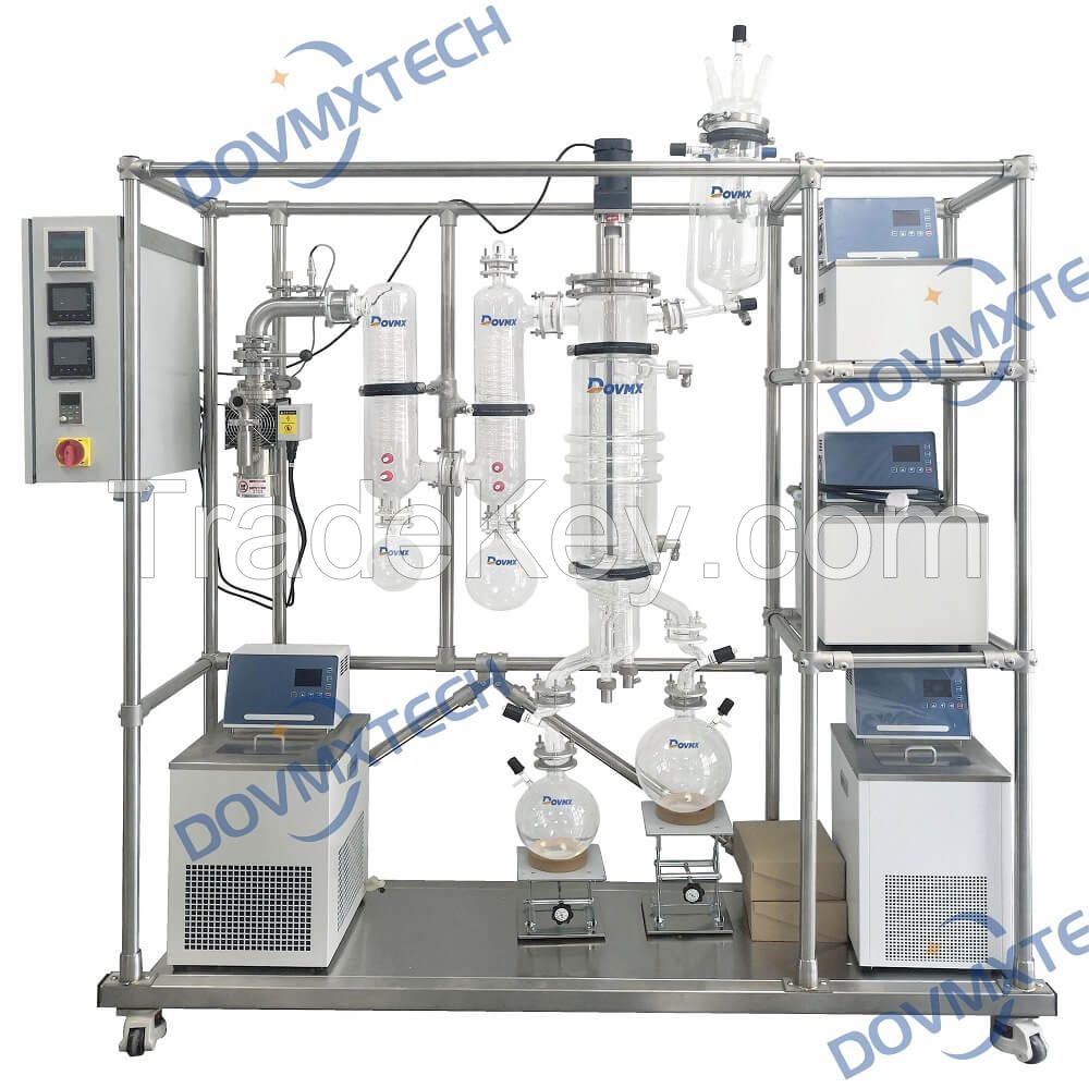 Wiped Film Molecular Distillation for Hemp Oil and Cannabis Oil Ethanol Extraction 6 Inch WFD