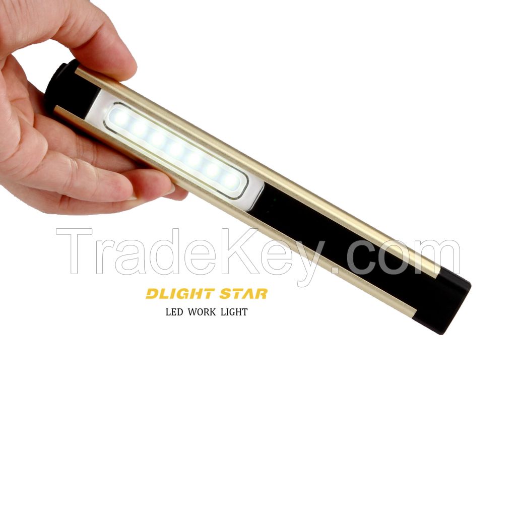 ODM Portable pocket work light high quanlity rechargeable  Magnetic for checking search lighting