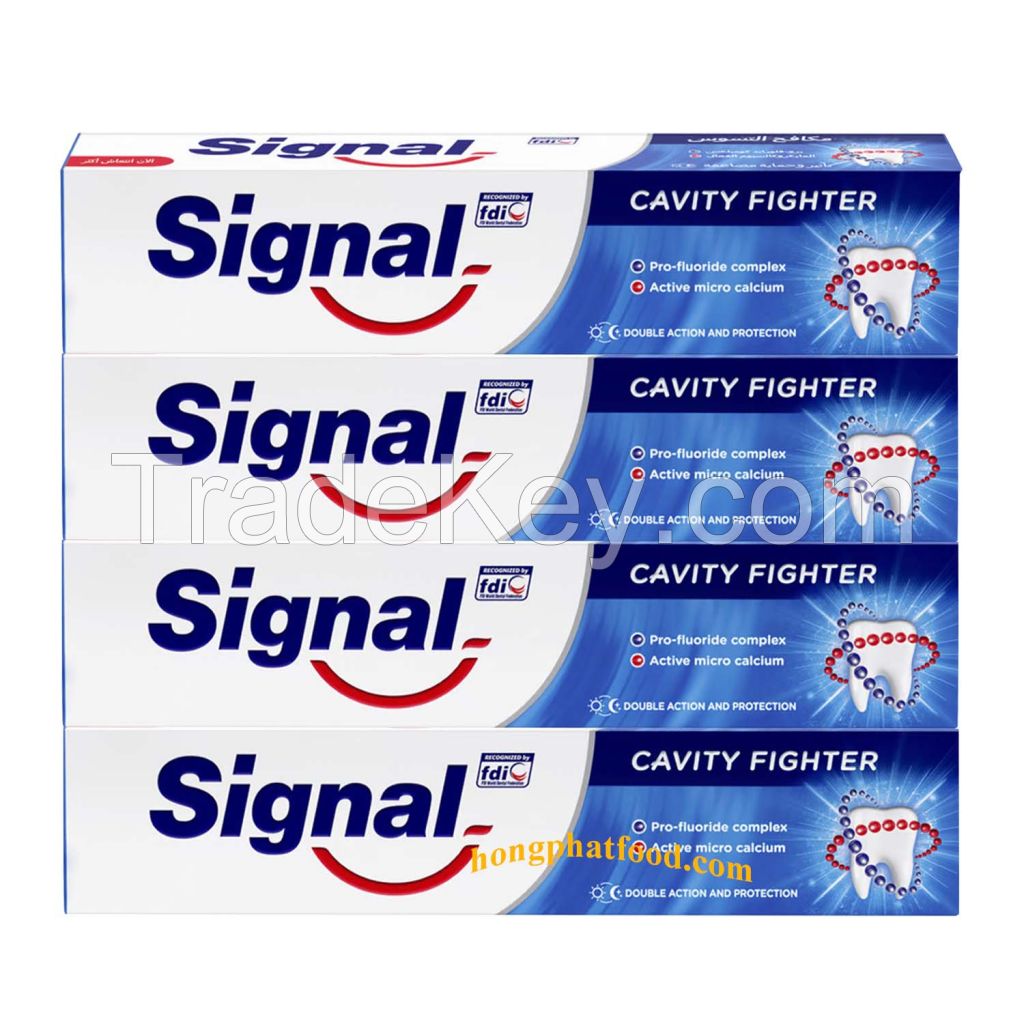 Signal Toothpaste Cavity Fighter EN+FR 72x100ml Stain Prevention Bright whitener teeth Clean