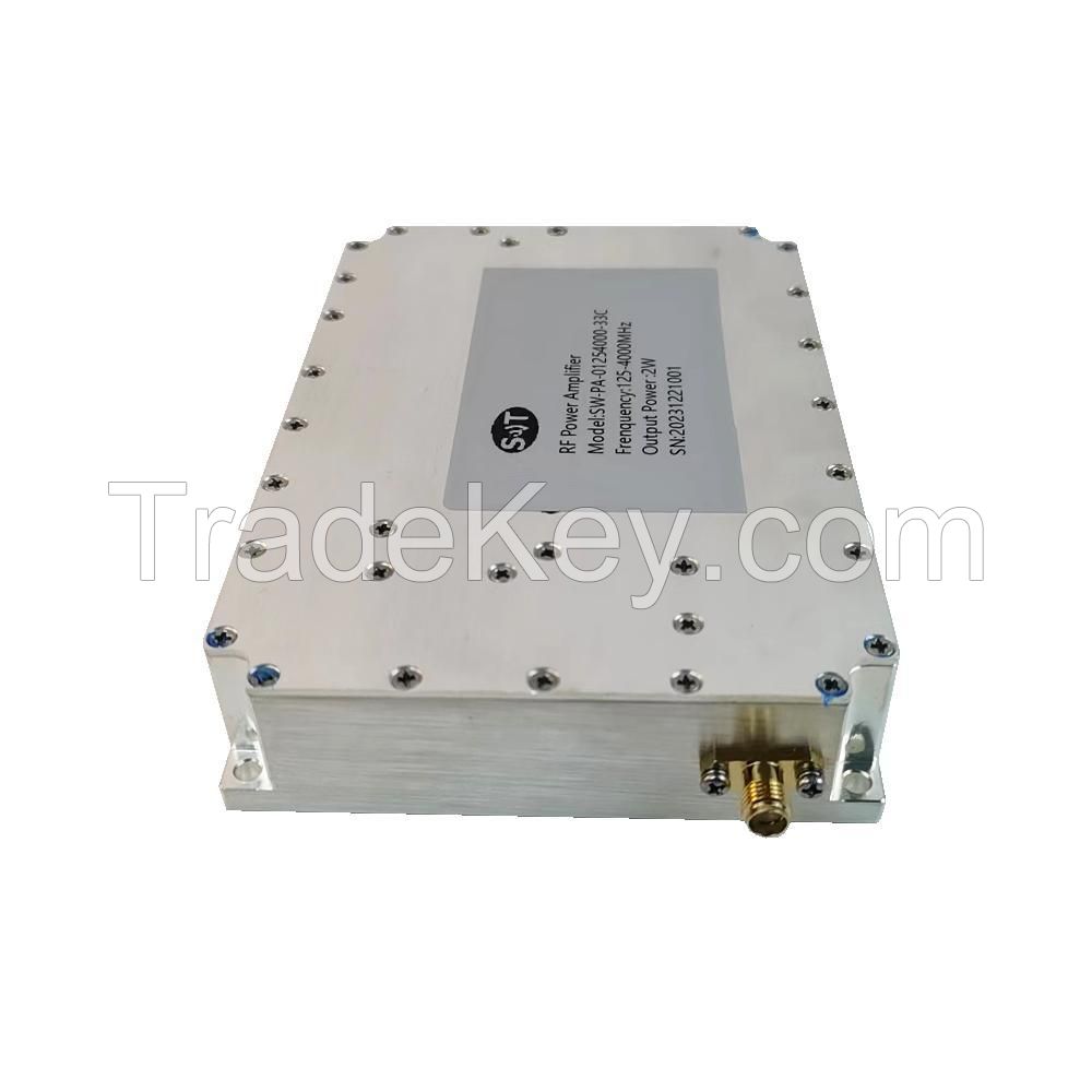 RF Module Wideband 0.125-4GHz 2W Power Amplifier For Telecommunication