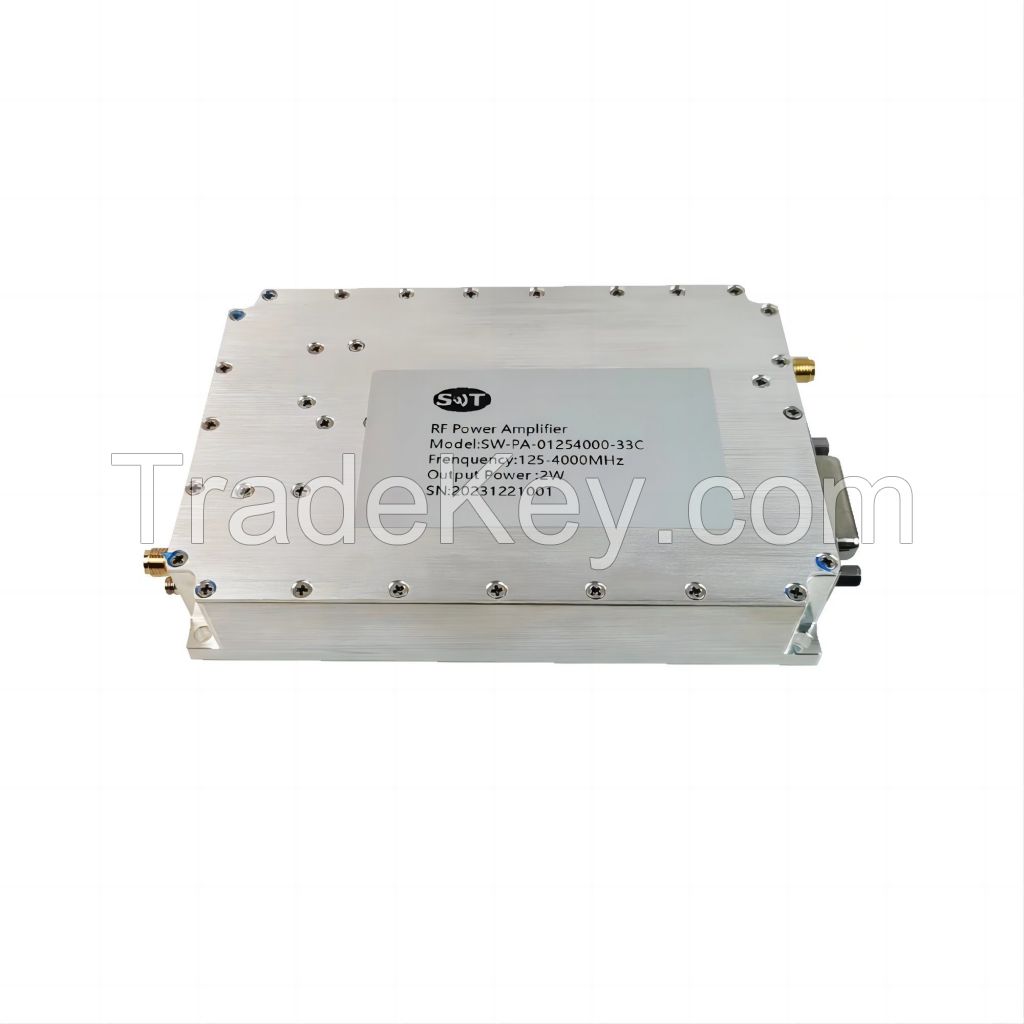 RF Module Wideband 0.125-4GHz 2W Power Amplifier For Telecommunication
