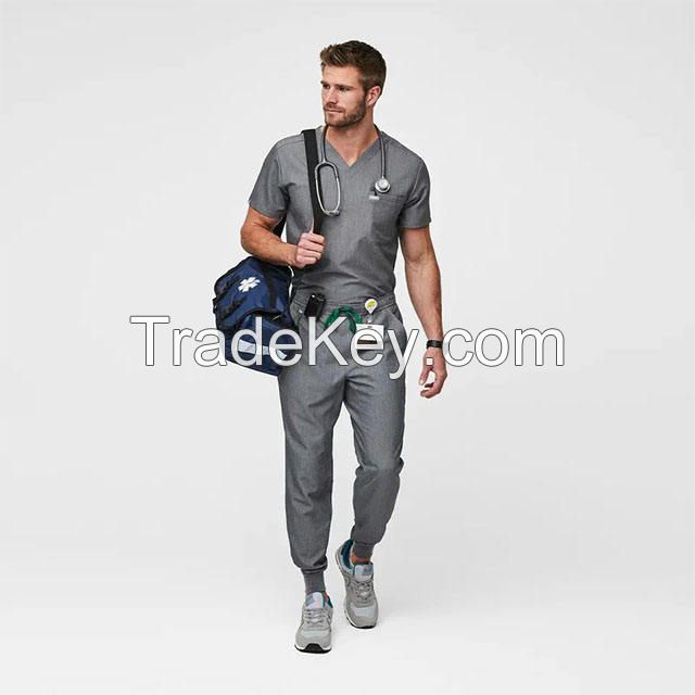 Custom Breathable Hospital Uniform Nurse Medical Scrub