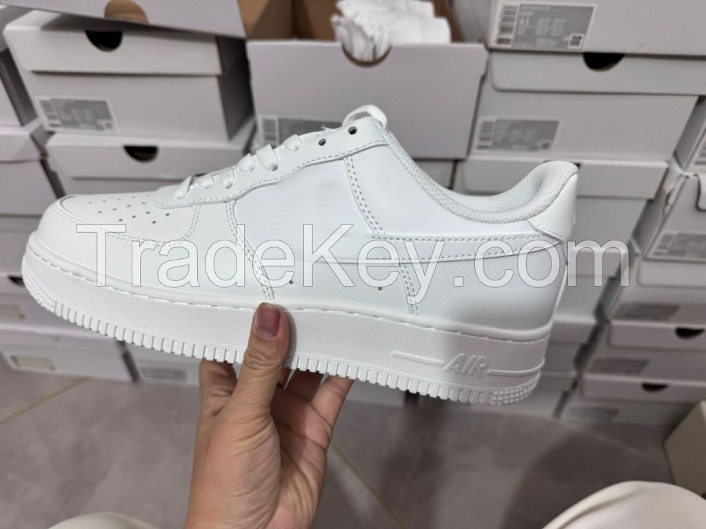 dropshipping sports shoes unisex all white air1 wholesale China factory resell