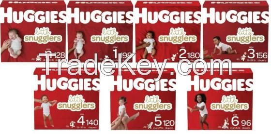 Huggies Little Snugglers Disposable Baby Diapers Size N, 1, 2, 3, 4, 5, 6