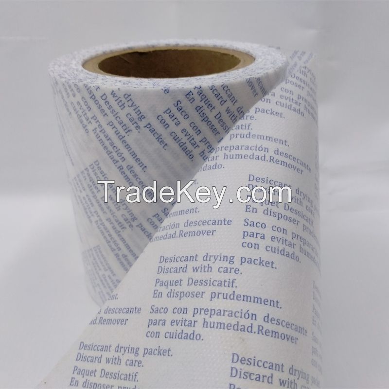 Breathable No Dust Leaking CaCl2 Desiccant Outer Packing Dot Film Compound Non-woven Fabric