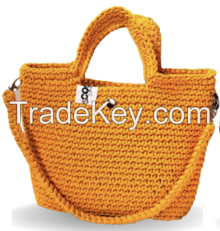 Crochet Midi Bag Astried from Cotton Rope