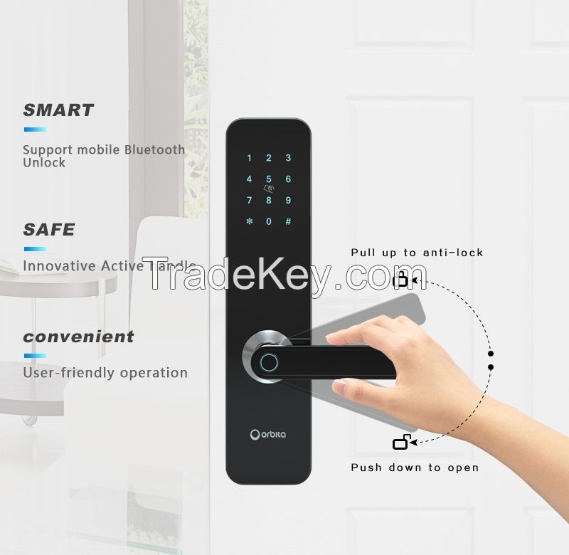 Ttlock Fingerprint Smart Door Lock Security Password Card Digital Door Lock For Home Office Apartment