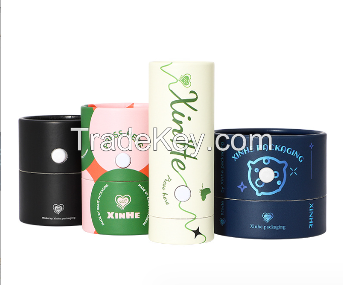 Creative full-paper can child-proof press cylinder packaging box green degradable factory customized OEM