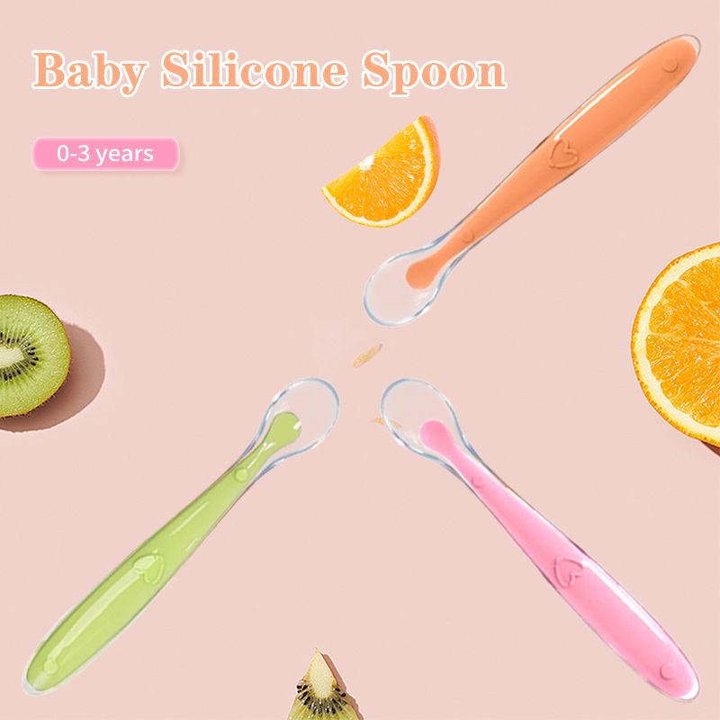 Baby silicone spoon