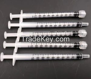 Sterile Disposable Insulin Medical Syringe with Fixed Needle Luer Slip Tip