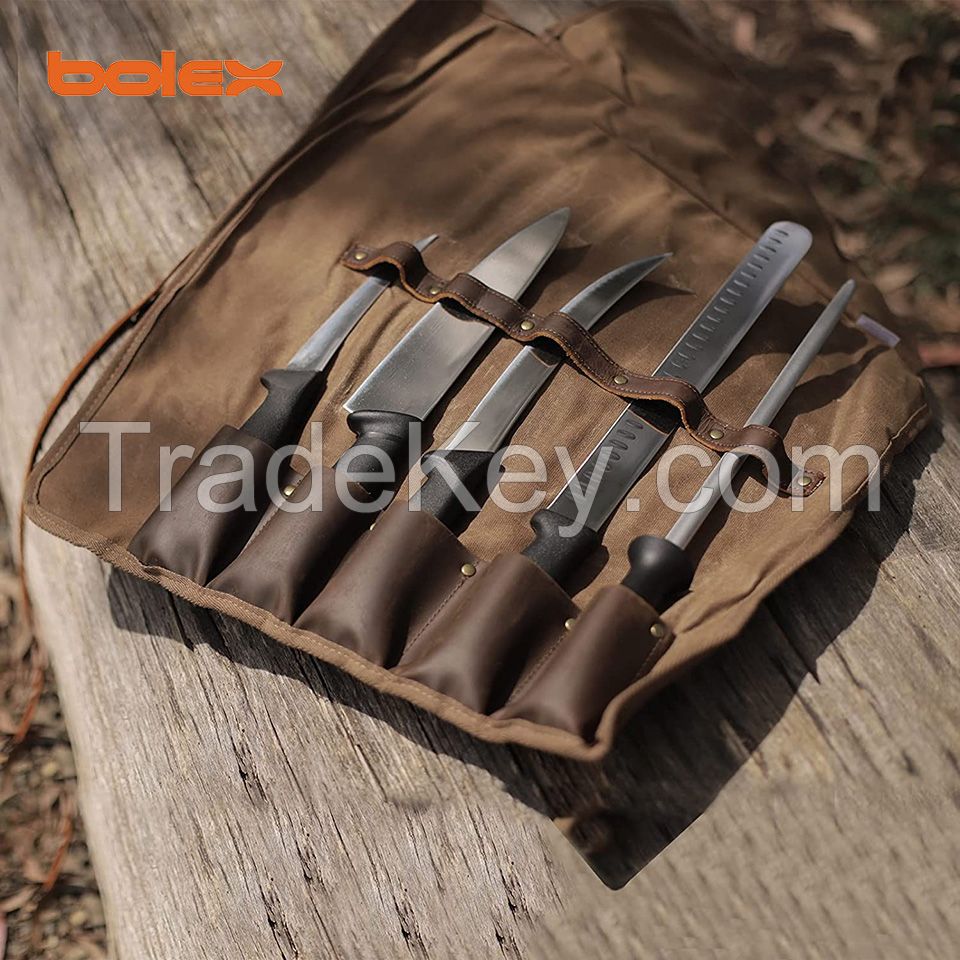 kitchen knife sets knives boning butcher skinning slicer serrated wavy sharpening steel chef cook knife