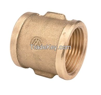 Brass screw fittings for pipe installation