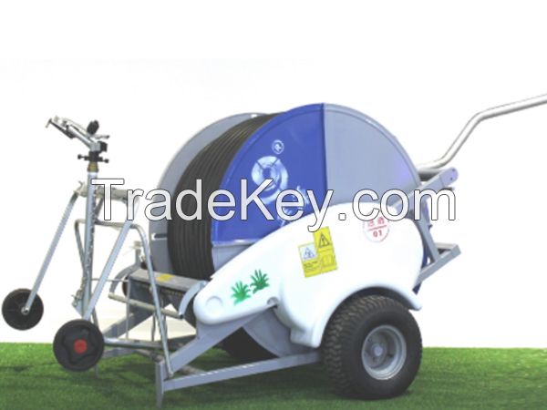 Agricultural farm automatic mobile rain gun sprinkler irrigation system