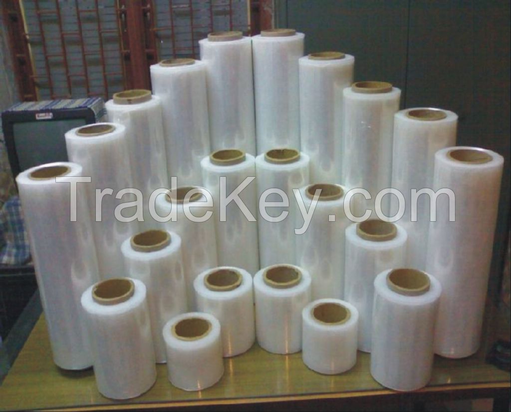 20micron Roll PE Stretch Film transparent by hand use