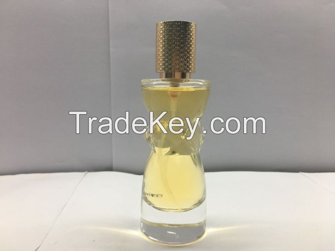  Thick base unique luxury design glass perfume bottles empty perfume container atomizer from China manufacturer