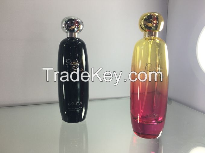 Antique Tall Oval Shape Luxury Perfume Bottles Two Gradient Colors