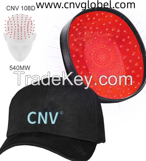 CNV Mobile Laser Therapy Cap for Hair Regrowth - 108 Laser Diodes-Fitting Model - FDA-Cleared for Medical Treatment of Androgenetic Alopecia - Great Coverage