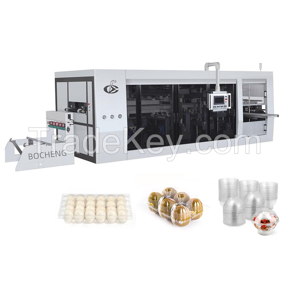 ZN650 Heat Thermoforming Plastic Machine For Takeout Food Container