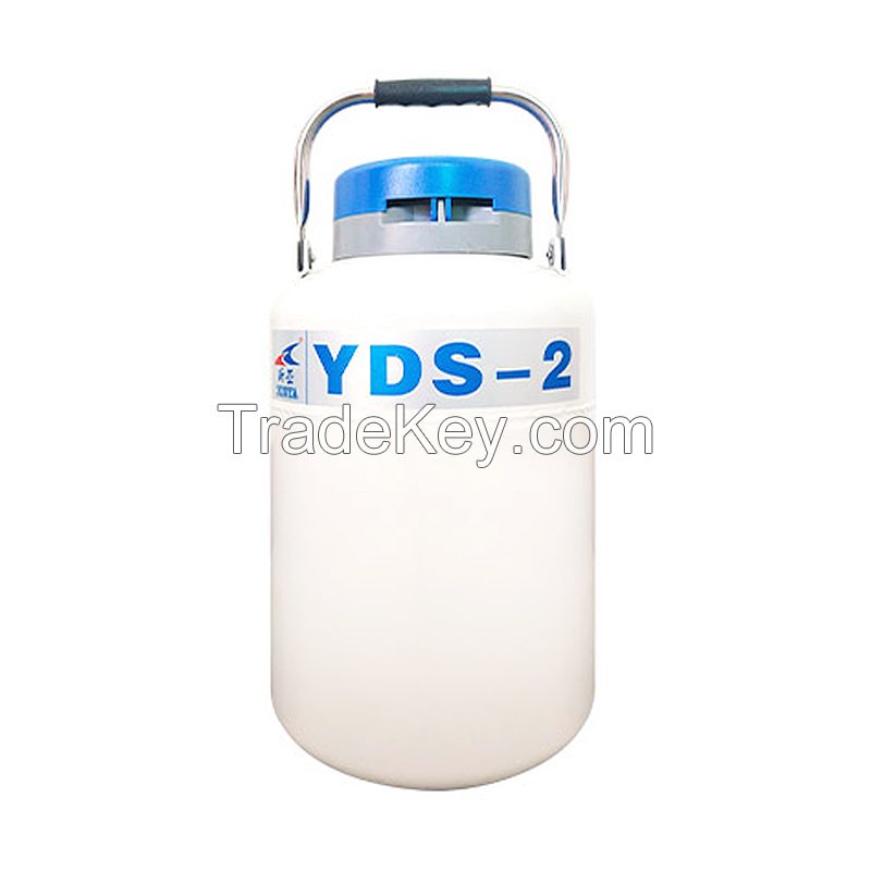 Cryogenic Aluminum Alloy Semen Storage Tank 2L liquid nitrogen container YDS-2