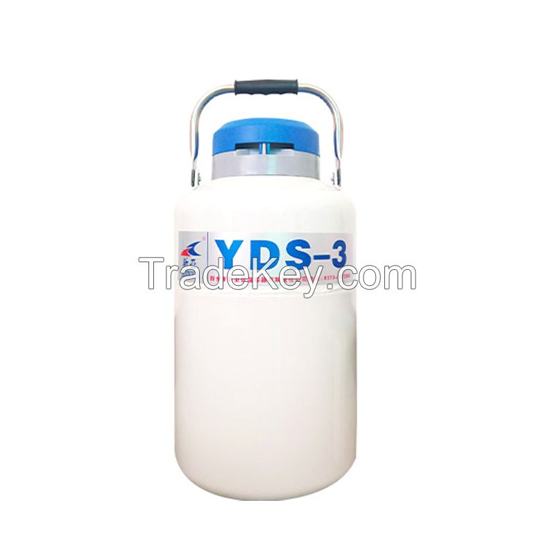 Cryogenic Aluminum Alloy Semen Storage Tank 3L liquid nitrogen container YDS-3