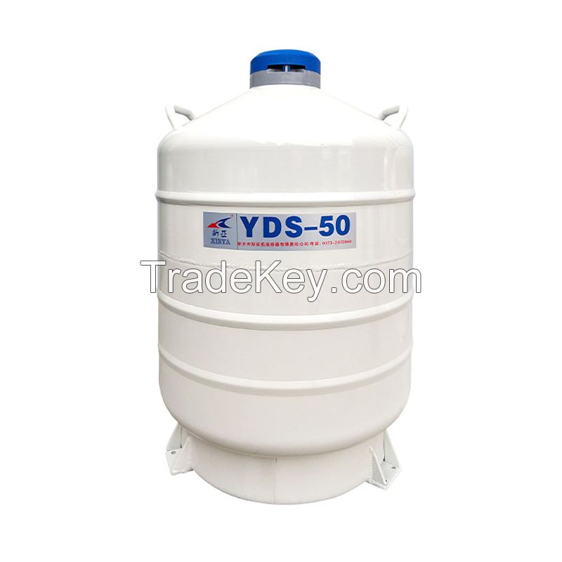 Cryogenic Aluminum Alloy Semen Storage Tank 50L liquid nitrogen container YDS-50