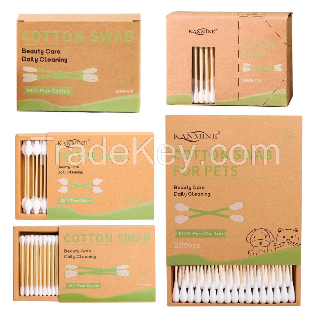 OEM Quality Cotton Swab, Bamboo/Paper/Plastic Stick